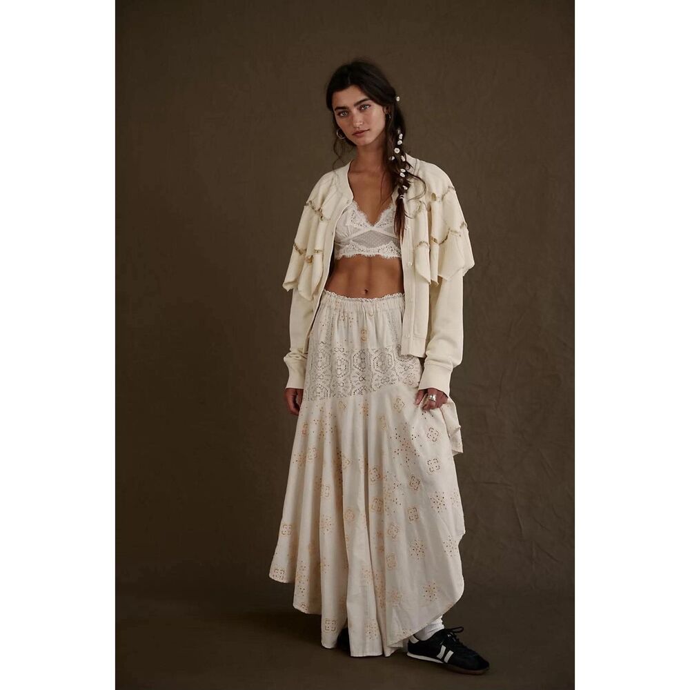 Free People Doily Maxi Skirt $248